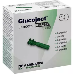 GLUCOJECT Lancetten PLUS 33 G, 50 stuks