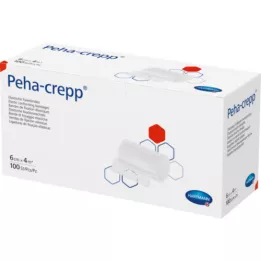 PEHA CREPP Fixatieverband 6 cmx4 m comp.verp., 100 st