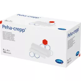 PEHA CREPP Fixatieverband 8 cmx4 m comp.verp., 100 st