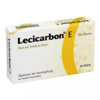 LECICARBON E CO2 Laxans zetpillen voor volwassenen, 10 stuks LECICARBON E CO2 Laxans zetpillen voor volwassenen, 10 stuks