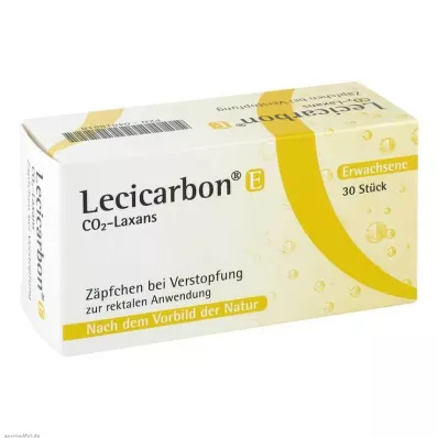 LECICARBON E CO2 Laxans zetpillen voor volwassenen, 30 stuks LECICARBON E CO2 Laxans zetpillen voor volwassenen, 30 stuks