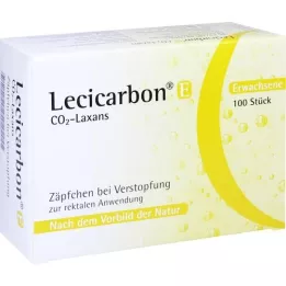 LECICARBON E CO2 Laxans zetpillen voor volwassenen, 100 stuks