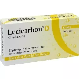 LECICARBON K CO2 Laxans kinder zetpillen, 10 stuks