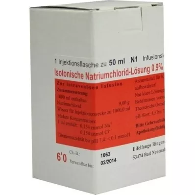 ISOTONISCHE NaCl-oplossing 0,9% Eifelfango, 50 ml