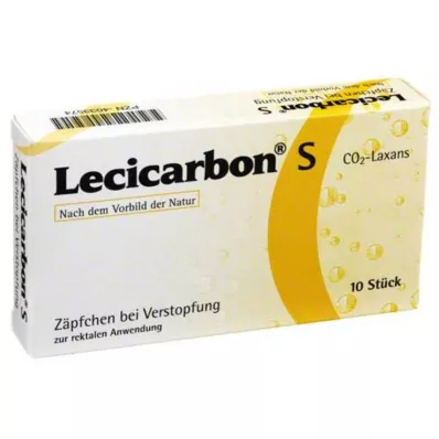 LECICARBON S CO2 Laxans zetpillen, 10 stuks