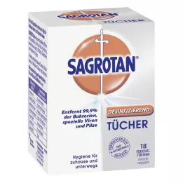 SAGROTAN Desinfectiedoekjes, 18 stuks