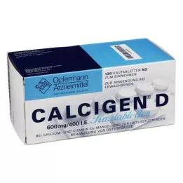 CALCIGEN D 600 mg/400 I.U. Kauwtabletten, 120 st