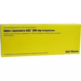 ALPHA LIPONSÄURE AAA Injectieflacons 600 mg, 5X50 ml