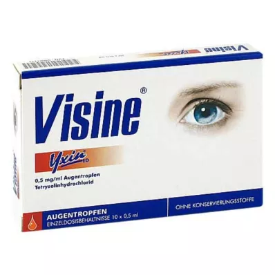 VISINE Yxin ED Pipetten voor eenmalige toediening, 10X0,5 ml VISINE Yxin ED Pipetten voor eenmalige toediening, 10X0,5 ml