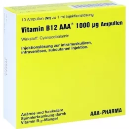 VITAMIN B12 AAA 1000 μg ampullen, 10X1 ml