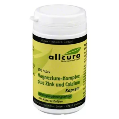 MAGNESIUM KOMPLEX m.Zink+Calcium Capsules, 100 Capsules MAGNESIUM KOMPLEX m.Zink+Calcium Capsules, 100 Capsules