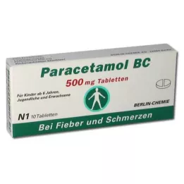 PARACETAMOL BC 500 mg tabletten, 10 st