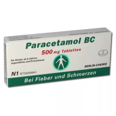 PARACETAMOL BC 500 mg tabletten, 10 st
