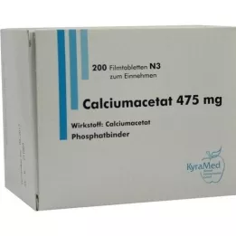 CALCIUMACETAT 475 mg filmomhulde tabletten, 200 stuks