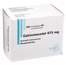 CALCIUMACETAT 475 mg filmomhulde tabletten, 200 stuks
