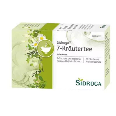 SIDROGA Wellness 7-kruidenthee filterzakjes, 20X2.0 g SIDROGA Wellness 7-kruidenthee filterzakjes, 20X2.0 g