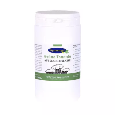 GRÜNE TONERDE Ayursana extra fijn poeder, 1 kg GRÜNE TONERDE Ayursana extra fijn poeder, 1 kg