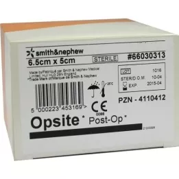 OPSITE Post-OP 5x6,5 cm verband, 6X5 st