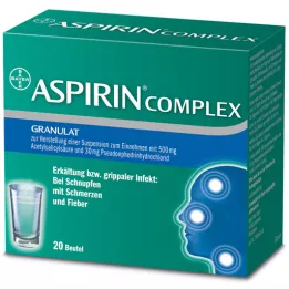 ASPIRIN COMPLEX sachet met korrels voor de bereiding van een suspensie voor toediening, 20 st