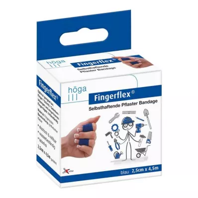 FINGERFLEX 2,5 cmx4,5 m blauw latexvrij, 1 st