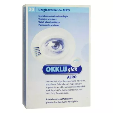 OKKLUGLAS Aero horlogeglasverband, 20 stuks