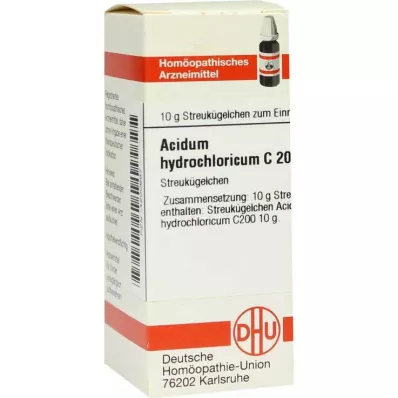 ACIDUM HYDROCHLORICUM C 200 bolletjes, 10 g ACIDUM HYDROCHLORICUM C 200 bolletjes, 10 g