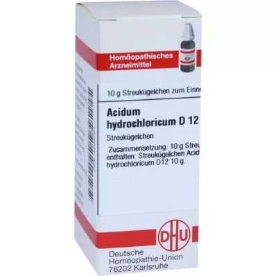 ACIDUM HYDROCHLORICUM D 12 bolletjes, 10 g