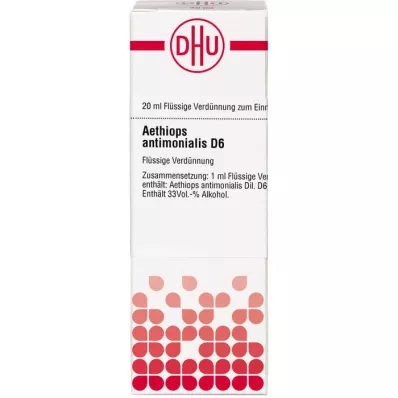 AETHIOPS ANTIMONIALIS D 6 Verdunning, 20 ml