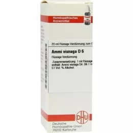 AMMI VISNAGA D 6 Verdunning, 20 ml