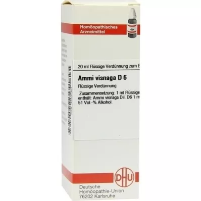 AMMI VISNAGA D 6 Verdunning, 20 ml