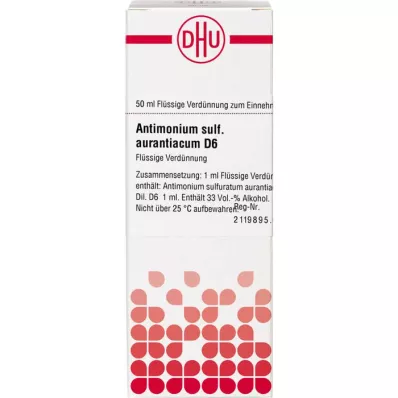 ANTIMONIUM SULFURATUM aurantiacum D 6 Verdunning, 50 ml