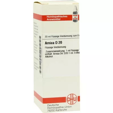 ARNICA D 20 Verdunning, 20 ml ARNICA D 20 Verdunning, 20 ml