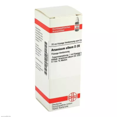 ARSENICUM ALBUM D 20 Verdunning, 20 ml ARSENICUM ALBUM D 20 Verdunning, 20 ml
