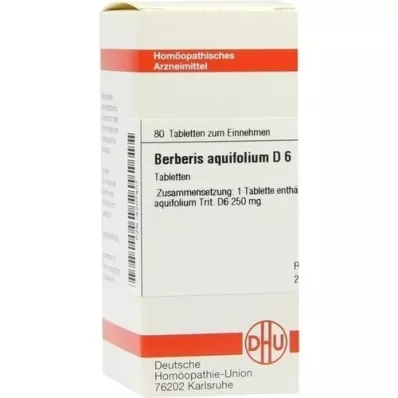 BERBERIS AQUIFOLIUM D 6 tabletten, 80 stuks