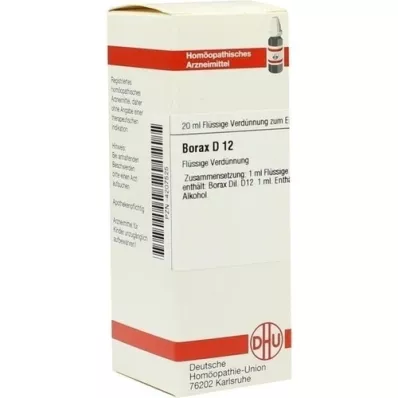 BORAX D 12 Verdunning, 20 ml