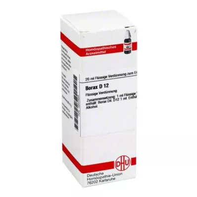 BORAX D 12 Verdunning, 20 ml