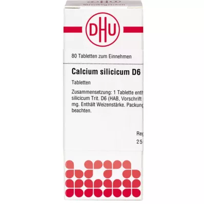 CALCIUM SILICICUM D 6 tabletten, 80 stuks