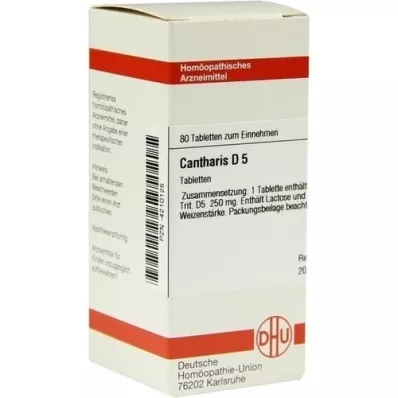 CANTHARIS D 5 tabletten, 80 st