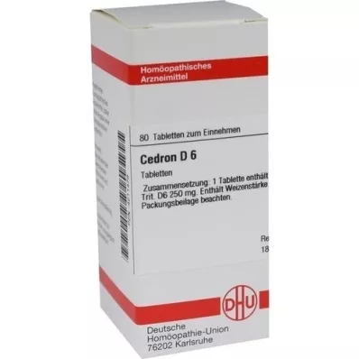 CEDRON D 6 tabletten, 80 stuks