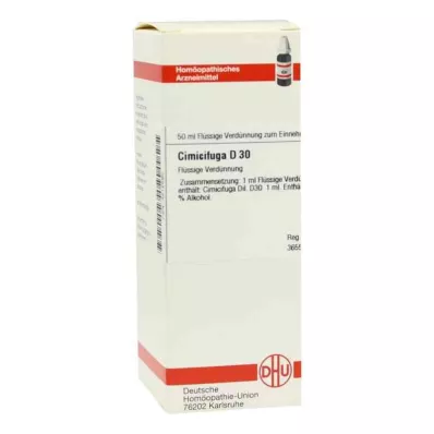 CIMICIFUGA D 30 Verdunning, 50 ml CIMICIFUGA D 30 Verdunning, 50 ml