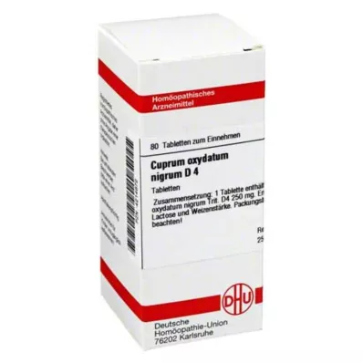 CUPRUM OXYDATUM nigrum D 4 tabletten, 80 st CUPRUM OXYDATUM nigrum D 4 tabletten, 80 st