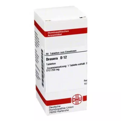 DROSERA D 12 tabletten, 80 stuks