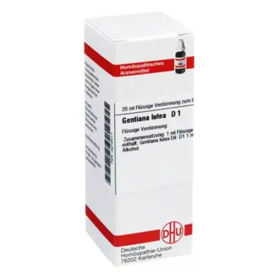 GENTIANA LUTEA D 1 Verdunning, 20 ml