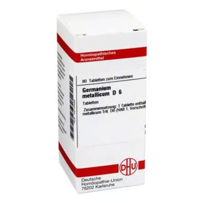 GERMANIUM METALLICUM D 6 tabletten, 80 stuks GERMANIUM METALLICUM D 6 tabletten, 80 stuks
