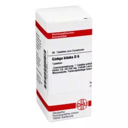 GINKGO BILOBA D 6 tabletten, 80 stuks