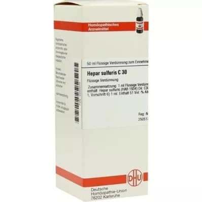 HEPAR SULFURIS C 30 Verdunning, 50 ml