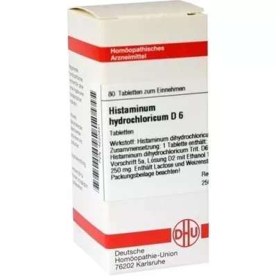 HISTAMINUM hydrochloricum D 6 tabletten, 80 st