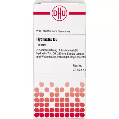 HYDRASTIS D 6 tabletten, 200 stuks