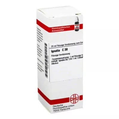IGNATIA C 30 verdunning, 20 ml IGNATIA C 30 verdunning, 20 ml