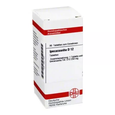IPECACUANHA D 12 tabletten, 80 stuks